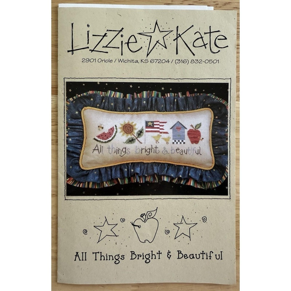 Lizzie Kate ALL THINGS BRIGHT‎ & BEAUTIFUL Cross Stitch Pattern Chart